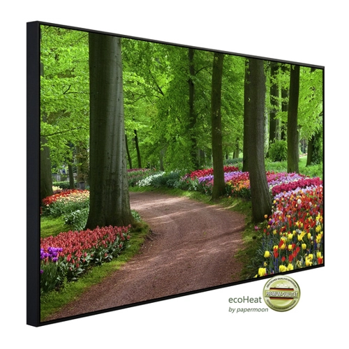 Bild von papermoon Infrarotheizung »EcoHeat - Tulpen Frühlingslandschaft«, Matt-Effekt - bunt