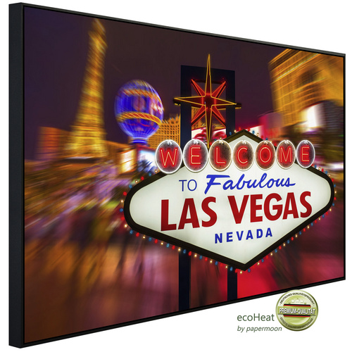 Bild von papermoon Infrarotheizung »EcoHeat - Fabelhaftes Las Vegas«, Matt-Effekt - bunt