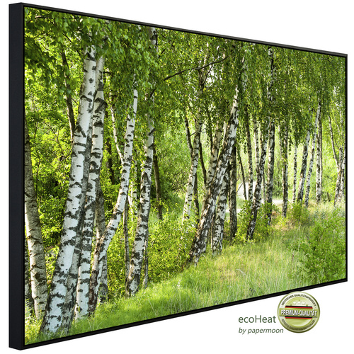 Bild von papermoon Infrarotheizung »EcoHeat - Birkenwald«, Matt-Effekt - bunt