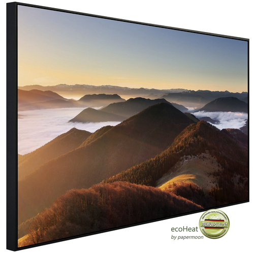 Bild von papermoon Infrarotheizung »EcoHeat - Berg Sonnenuntergang«, Matt-Effekt - bunt