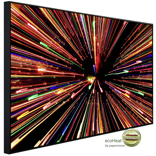 Bild von papermoon Infrarotheizung »EcoHeat - Abstrakte streifende Lichter«, Matt-Effekt - bunt
