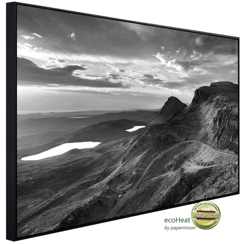 Bild von papermoon Infrarotheizung »EcoHeat - Landschaft schwarz + weiss«, Matt-Effekt - bunt