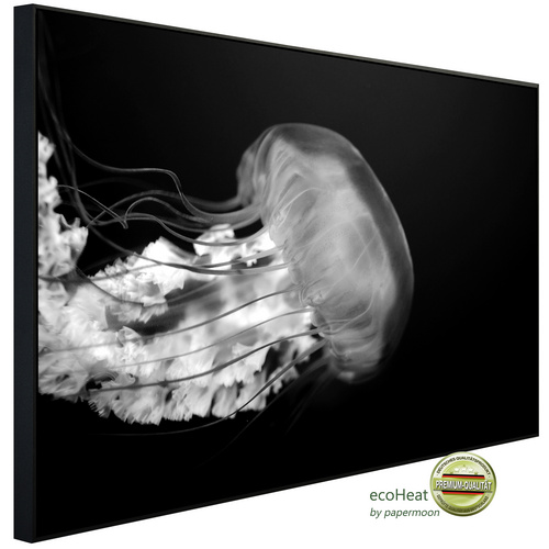 Bild von papermoon Infrarotheizung »EcoHeat - Qualle Schwarz + Weiss«, Matt-Effekt - bunt