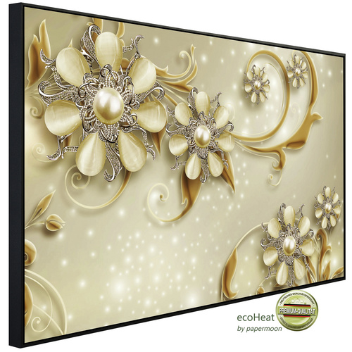 Bild von papermoon Infrarotheizung »EcoHeat - Muster mit Blumen«, Matt-Effekt - bunt