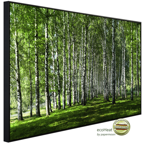 Bild von papermoon Infrarotheizung »EcoHeat - Birkenwald«, Matt-Effekt - bunt