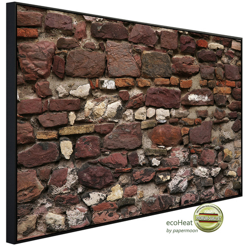 Bild von papermoon Infrarotheizung »EcoHeat - Steinmauer«, Matt-Effekt - bunt