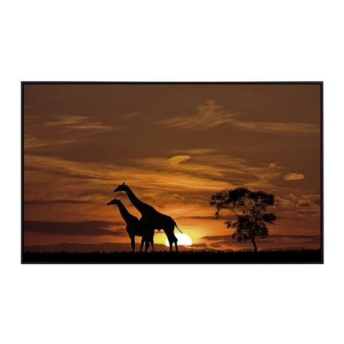 Bild von Papermoon Infrarotheizung »EcoHeat - Giraffen vor Sonnenuntergang«