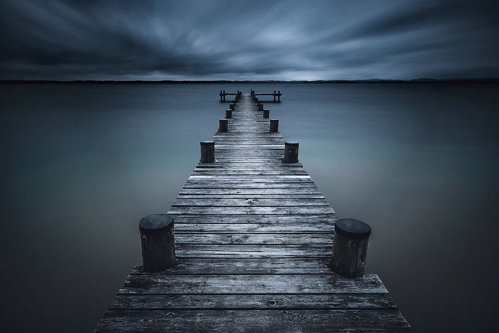 Bild von Papermoon Fototapete "Photo-Art ISO66, STEG INS MEER"