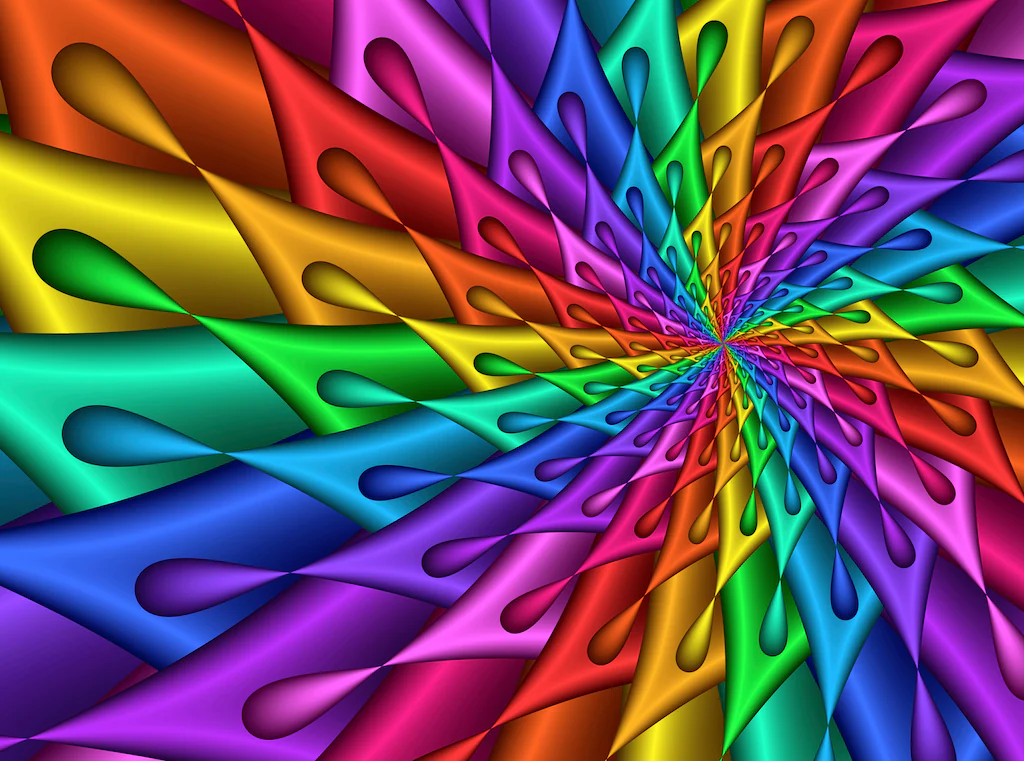 Bild von Papermoon Fototapete "FRACTAL SPIRALE-ABSTRAKT DESIGN MUSTER DEKOR FANTASIE"