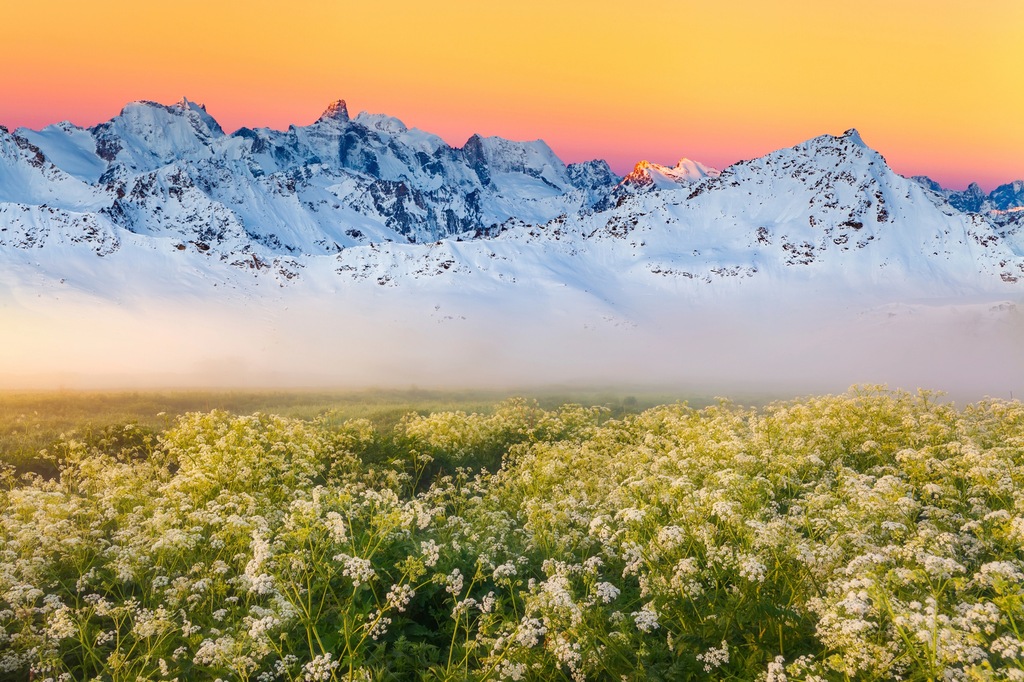 Bild von Papermoon Fototapete "ALPENLANDSCHAFT"