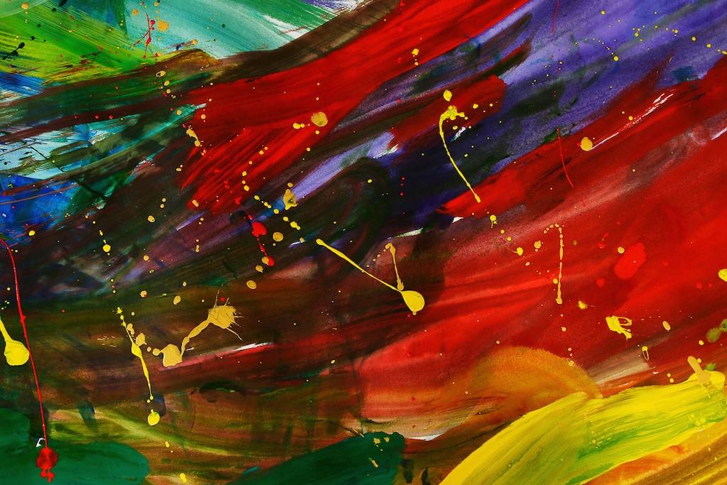 Bild von Papermoon Fototapete "MALEREI-MODERN ART DESIGN ABSTRAKT MUSTER DECOR KUNST"