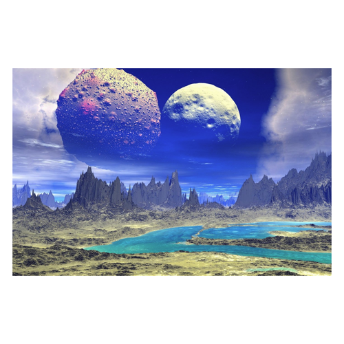 Bild von Papermoon Fototapete »PLANETEN-FUTURISTISCH WELTRAUM MOND GALAXIE UNIVERSUM«