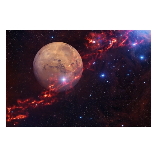 Bild von Papermoon Fototapete "MILCH-STRAßE-WELTALL PLANETEN SONNEN SYSTEM GALAXIE"