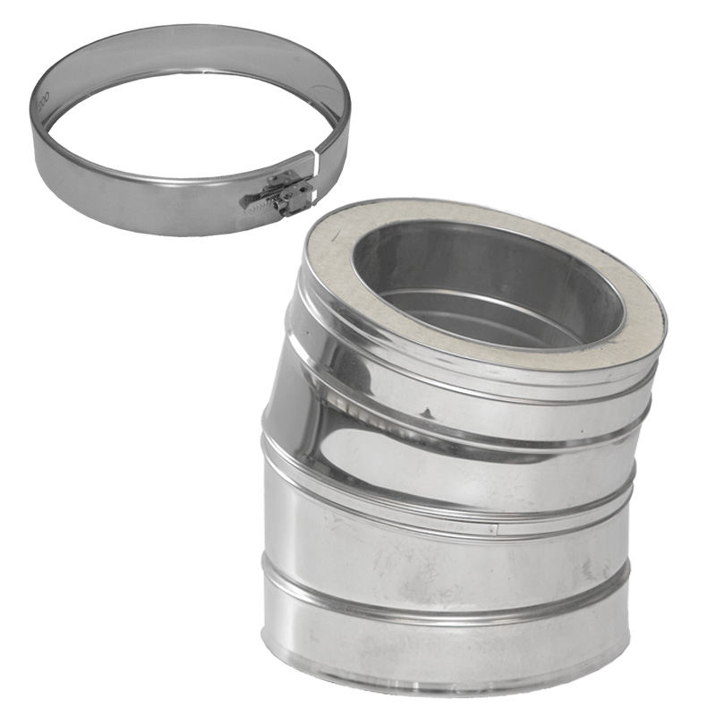 Bild von 042/DN130 DW6 Winkel 30°° Dinak inkl. Klemmband