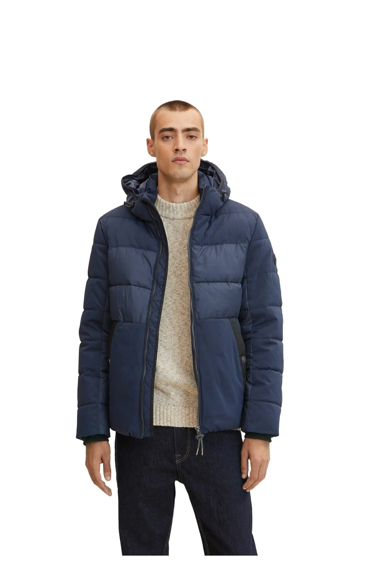 Bild von Tom Tailor Jacke Steppjacke Mit Abnehmbarer Kapuze für Herren - 2XL