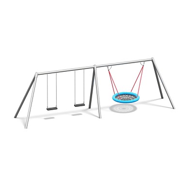 Bild von Playparc Schaukelanlage mit Vogelnest "Metall", Aufhängehöhe 245 cm