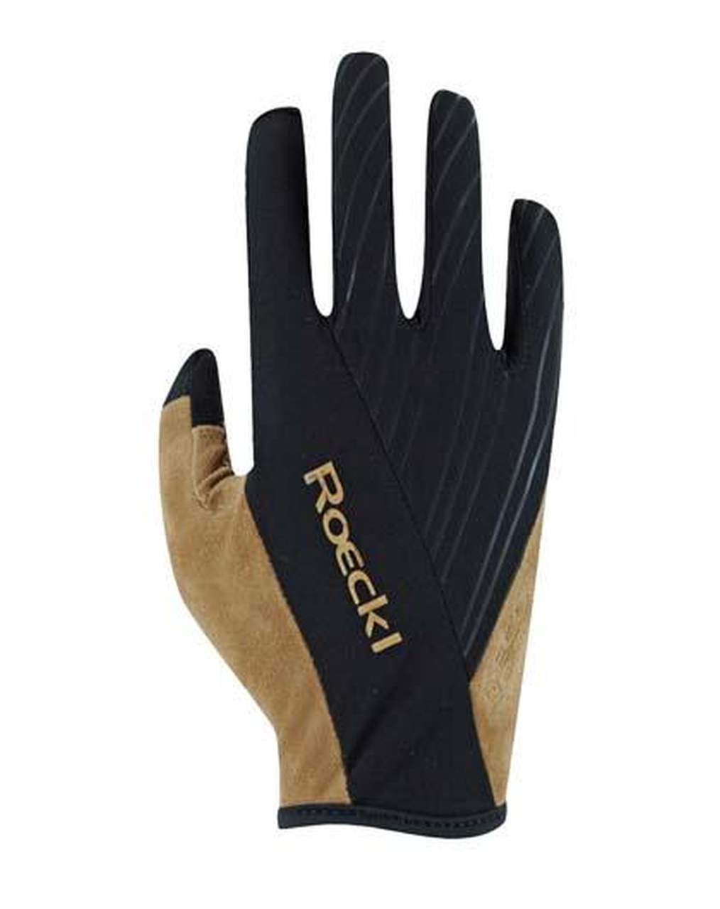 Bild von Roeckl Malvedo Fahrrad Handschuhe lang schwarz/beige 2024 9.5