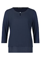 Bild von Betty Barclay 3/4 Rundhals Blusenshirt im Layer Look, Dunkelblau 46