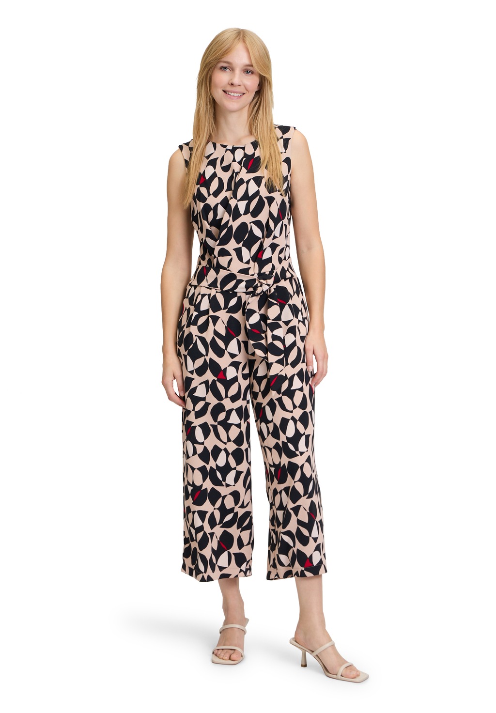 Bild von Betty&Co Overall "Betty & Co Jumpsuit mit Bindegürtel", (1 tlg.), Falten