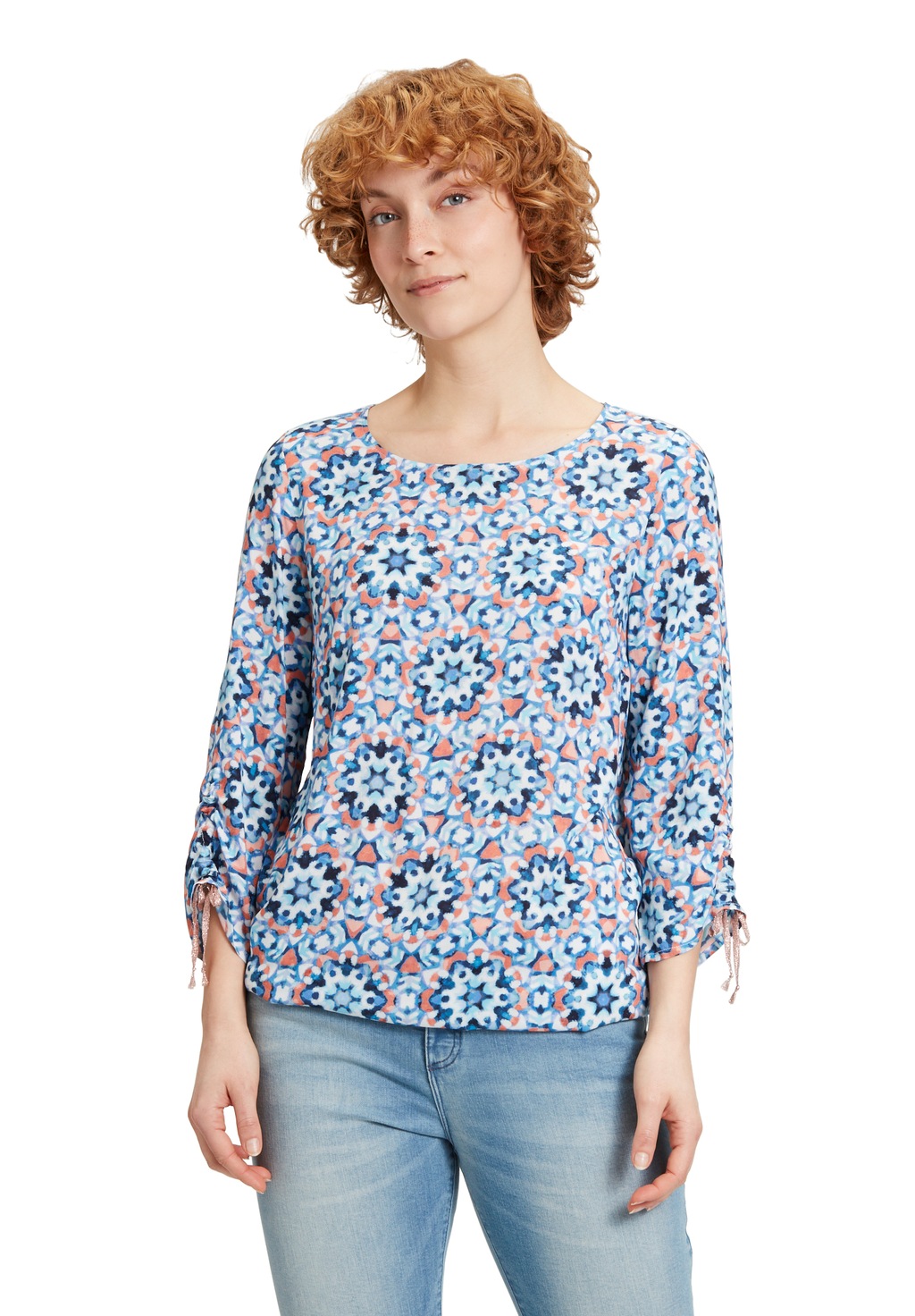 Bild von Cartoon Schlupfbluse "Cartoon Casual-Bluse mit Muster"
