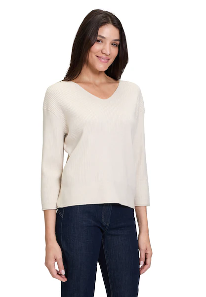 Bild von Betty Barclay Strickpullover Betty Barclay Feinstrickpullover mit V-Ausschnitt (1-tlg) Struktur