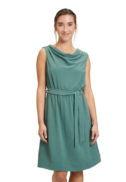 Bild von CARTOON Blusenkleid, Wasserfall-Ausschnitt, ärmellos, für Damen, grün, 40
