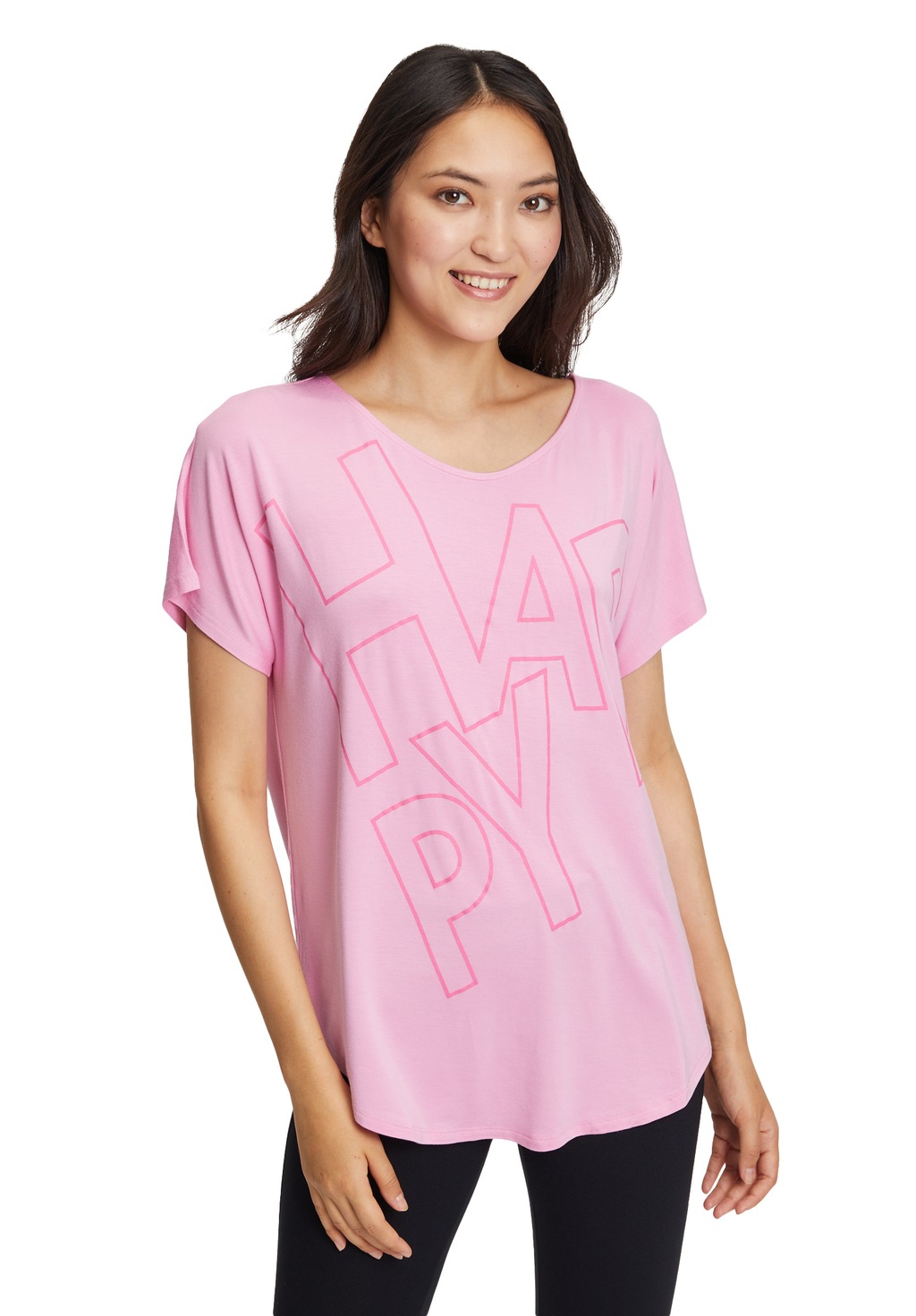 Bild von Betty Barclay Kurzarmshirt Betty Barclay Oversize-Shirt mit V-Ausschnitt (1-tlg) Design