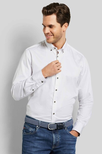 Bild von bugatti Langarmhemd, mit Button-Down-Kragen