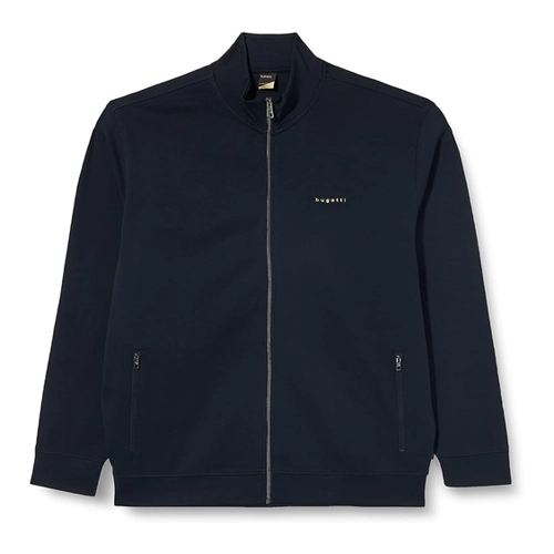 Bild von Sweatjacke mit Stehkragen in marine