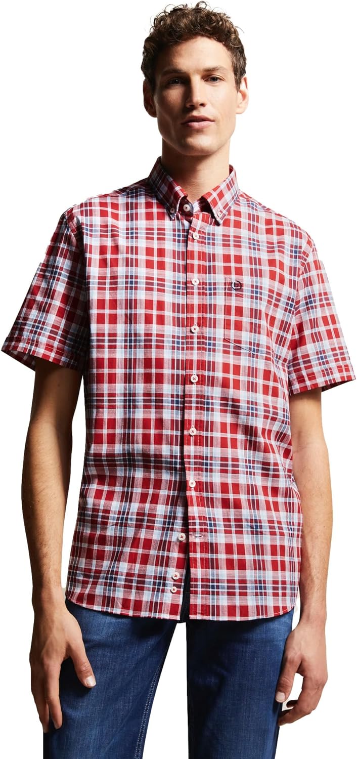 Bild von bugatti Kurzarmhemd, mit Button-Down-Kragen