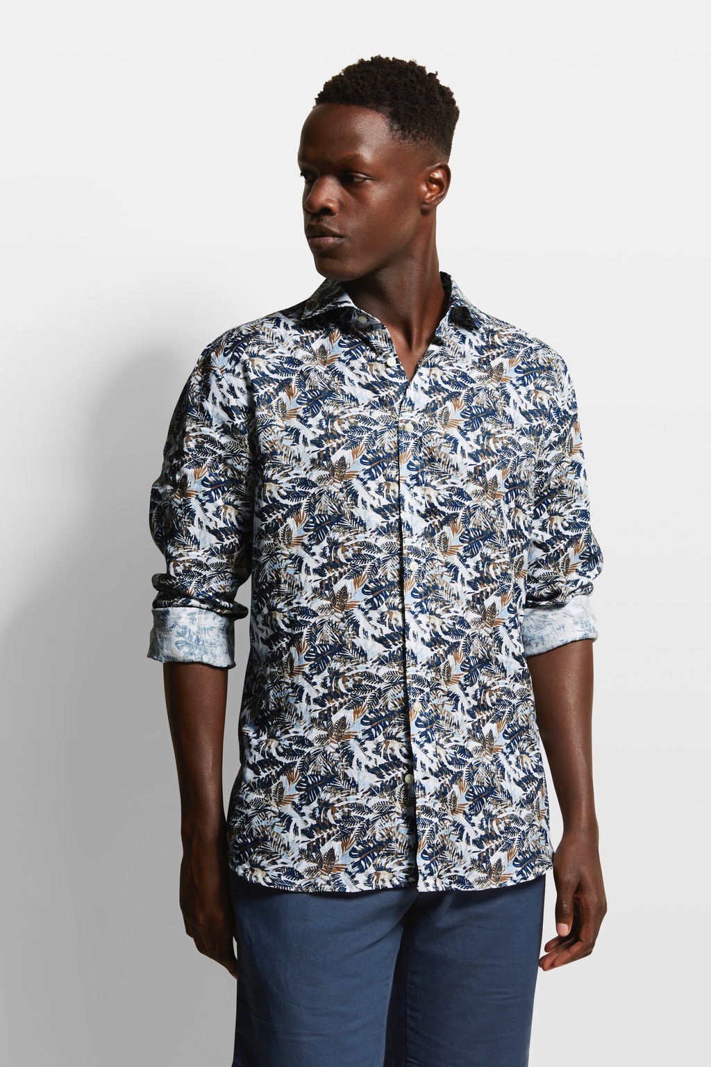 Bild von bugatti Langarmhemd, mit Blumen-Print