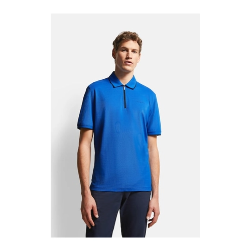 Bild von Bugatti Poloshirt mit Reißverschluss in Blau