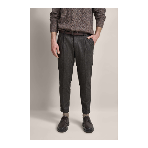 Bild von Bundfaltenhose besonders soft in braun