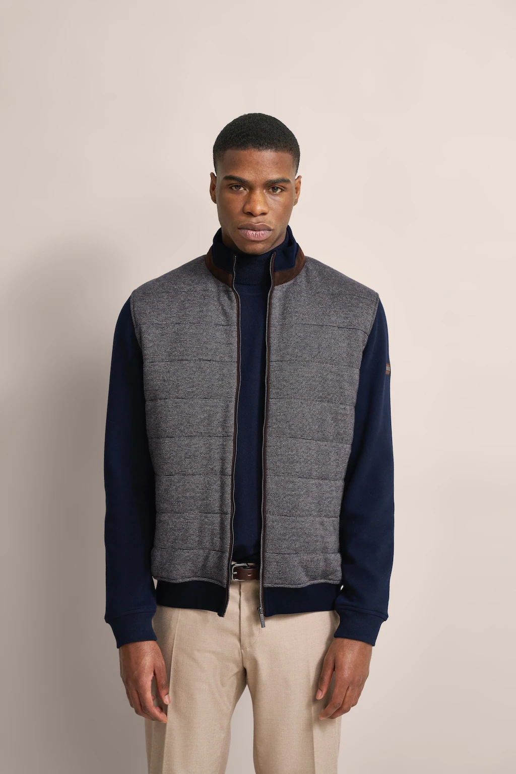 Bild von Sweatjacke aus 100 % Baumwolle in marine