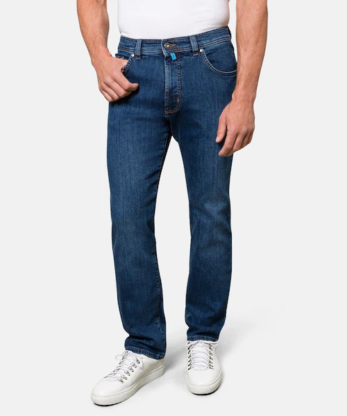 Bild von Pierre Cardin Herren 5-Pocket Dijon Jeans, Dark Blue Used, 36W / 34L