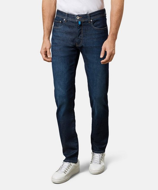 Bild von Pierre Cardin Herren 5-Pocket Lyon Tapered Jeans, Dark Blue Used Buffies, 38W / 36L