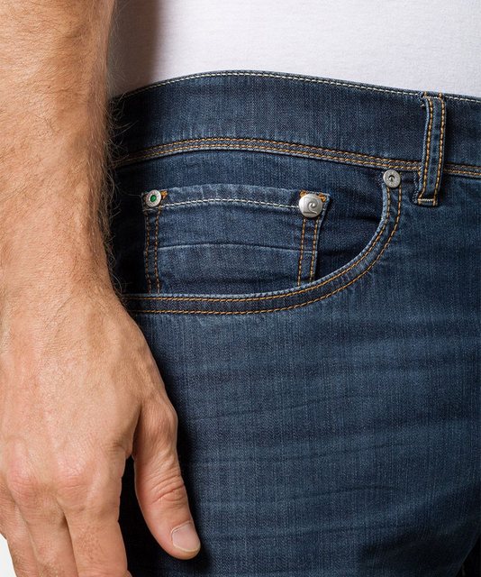 Bild von Pierre Cardin Herren 5-Pocket Lyon Tapered Jeans, Dark Blue Used Buffies, 40W / 30L