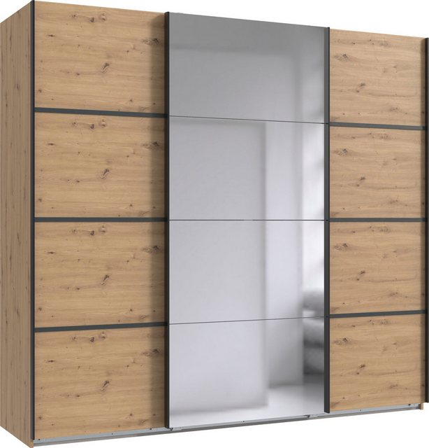Bild von Wimex Schwebetürenschrank "Jork Kleiderschrank mit Spiegel BESTSELLER Design Schrank", Schrank in verschiedenen Größen und Innenausstattungsvarianten