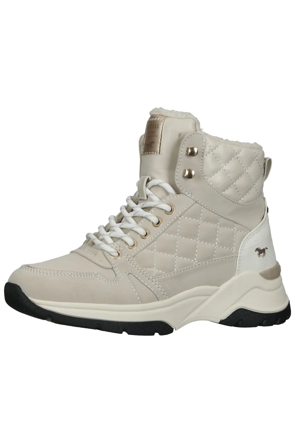 Bild von Mustang Stiefelette Beige Flacher Absatz für Damen - 40