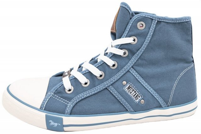 Bild von Mustang Shoes Sneaker »High-Top-Sneaker, Freizeitschuh«, High Top-Sneaker, Schnürschuh mit Label in der Laufsohle