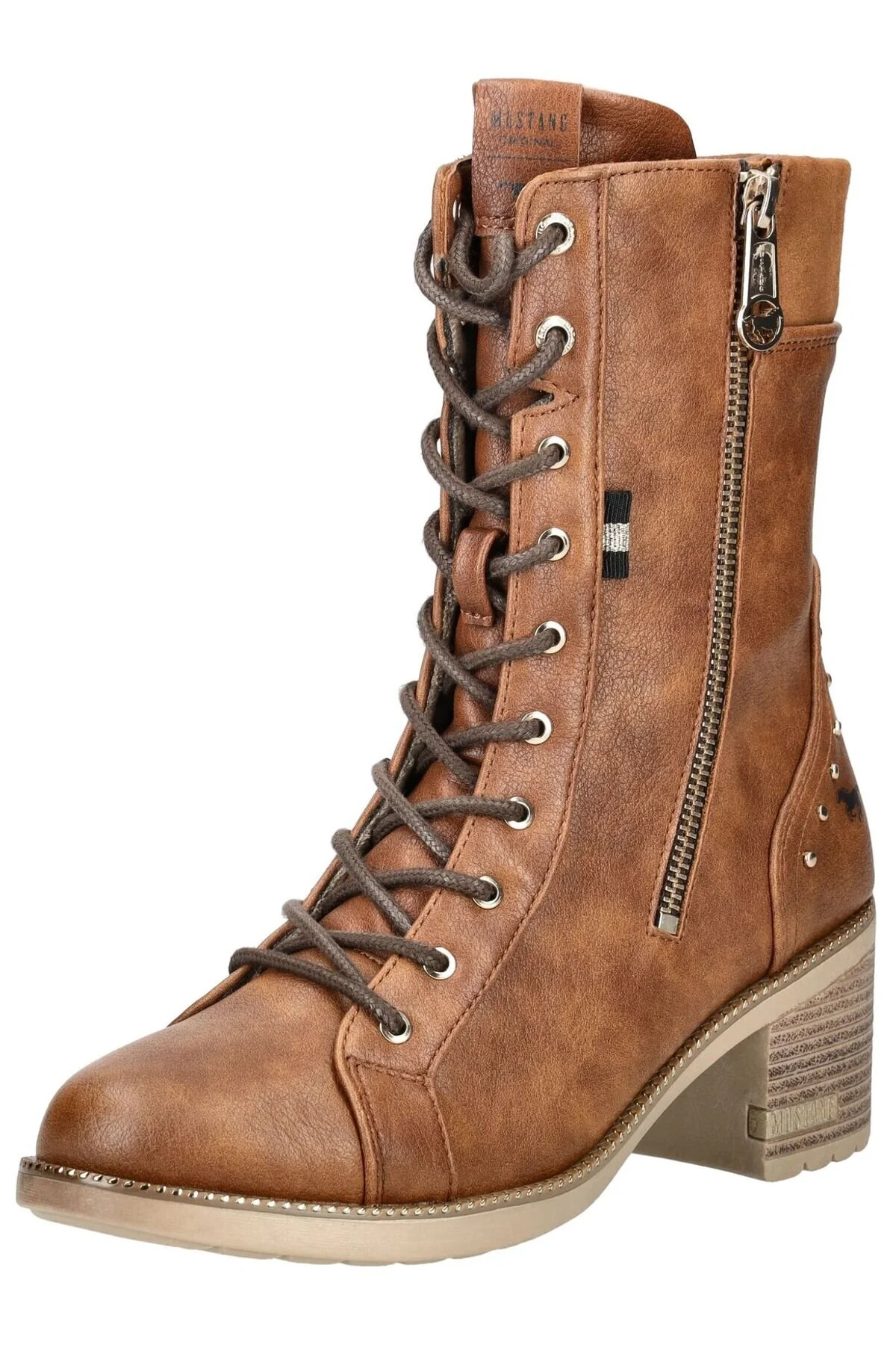 Bild von MUSTANG Stiefelette Lederimitat Schnürstiefelette