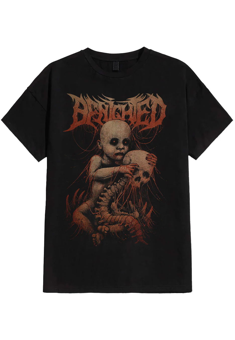Bild von Benighted - Baby Spine - T-Shirt - Schwarz - S - 100% Baumwolle,Jersey