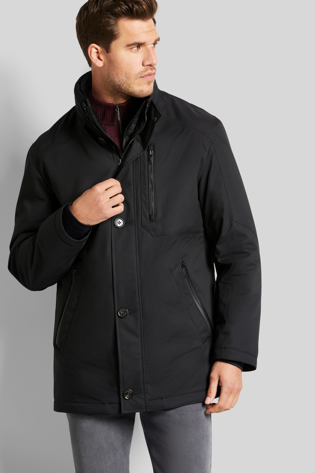 Bild von bugatti Langjacke, ohne Kapuze, mit wind- und wasserabweisender Funktion