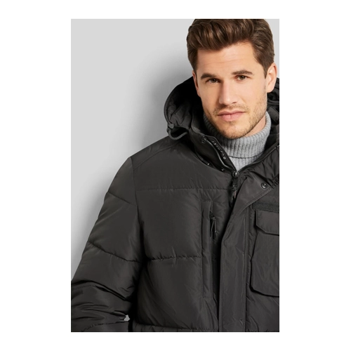 Bild von bugatti Herren Jacke, Steppjacke mit abtrennbarer Kapuze in schwarz