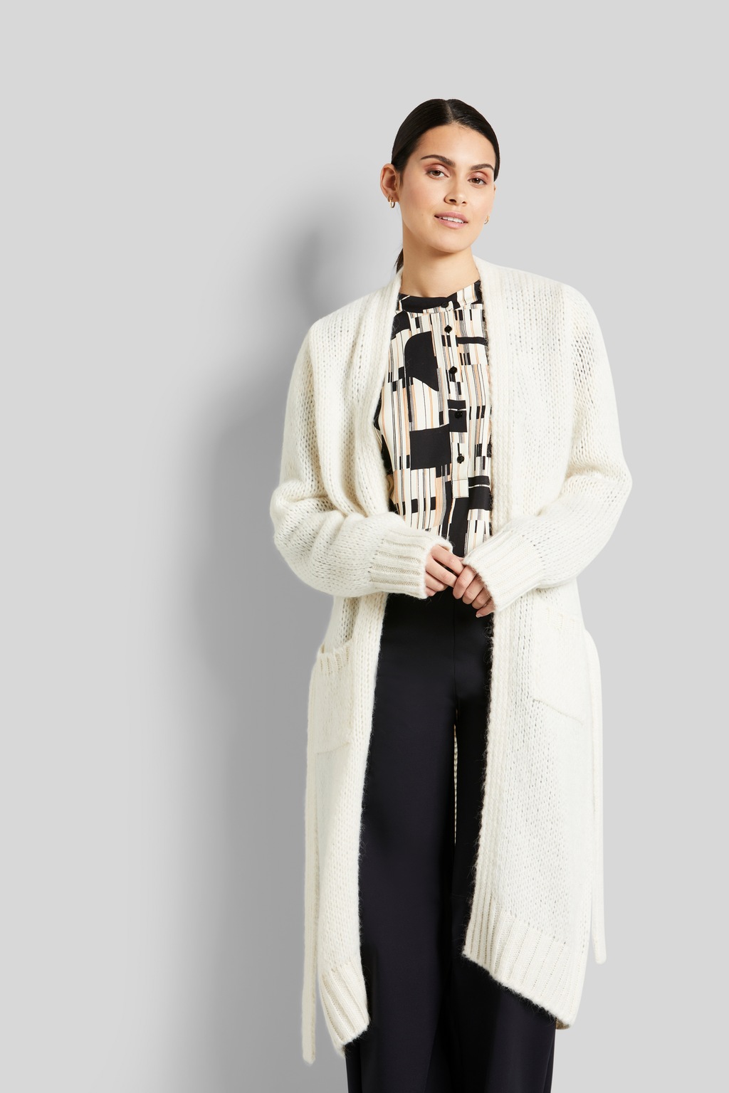 Bild von bugatti Strickjacke, mit Bindegürtel