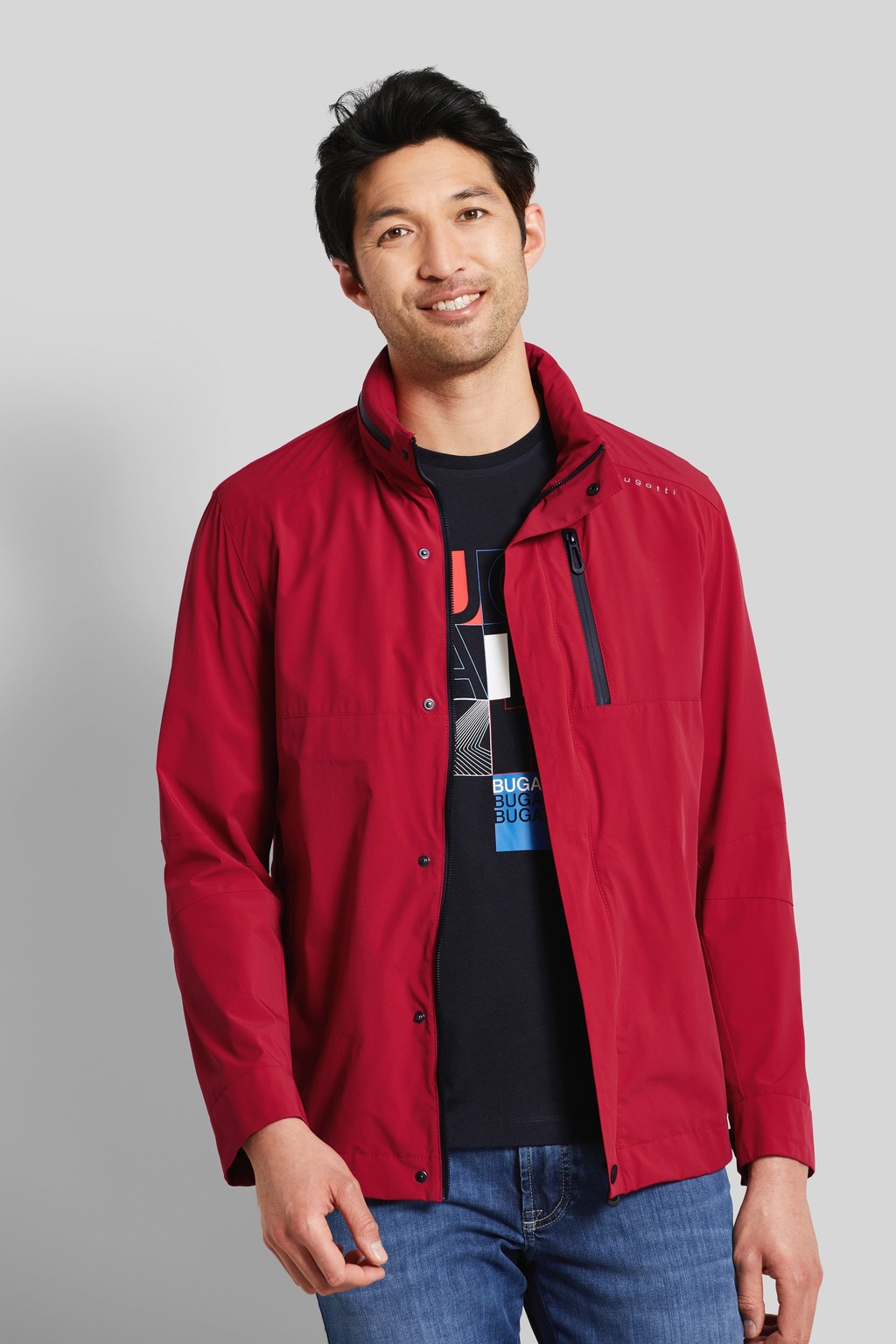 Bild von bugatti Langjacke, mit Kapuze, mit wasserabweisender Funktion