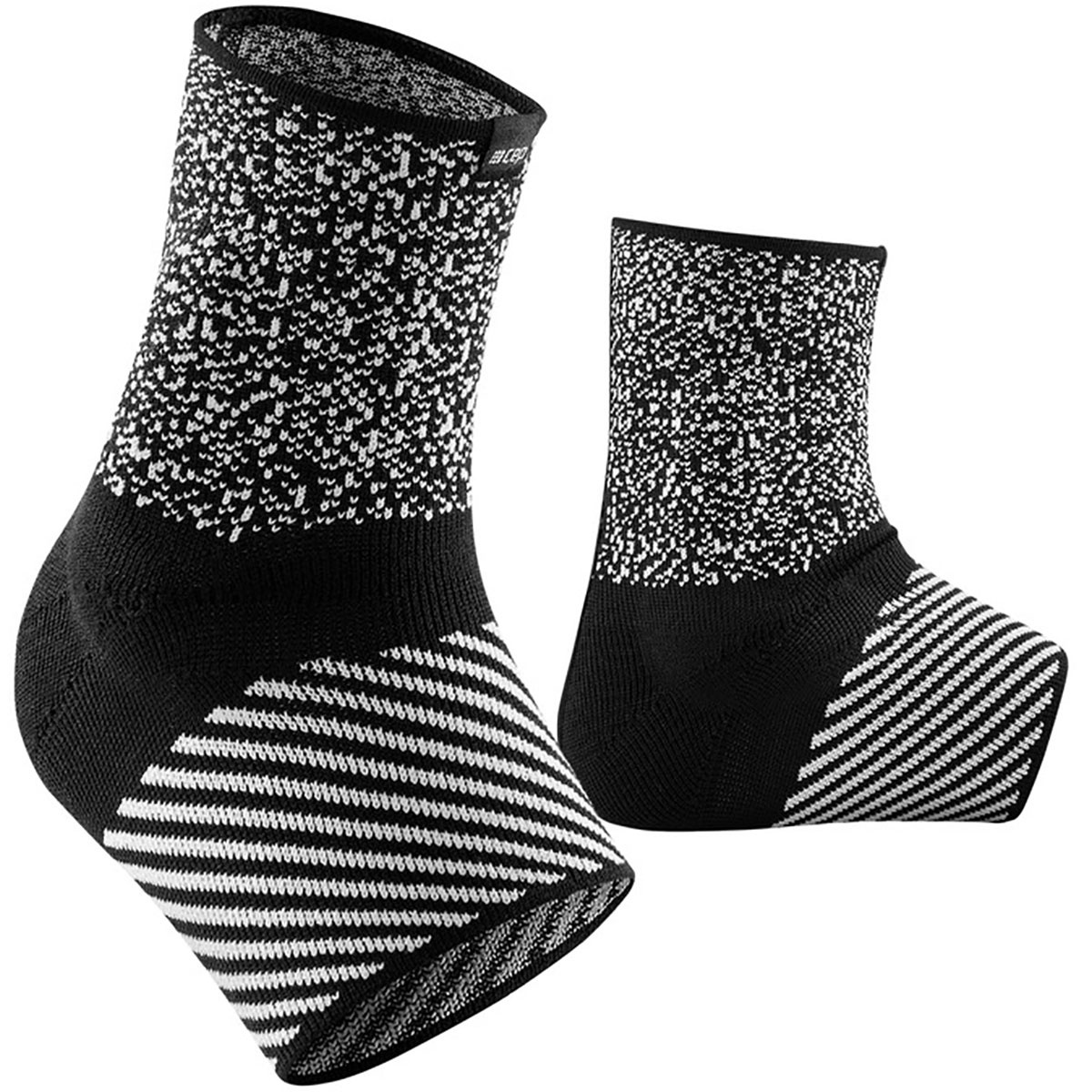 Bild von CEP - ORTHO ANKLE SLEEVE MAX SUPPORT COMPRESSION unisex | Sprunggelenkbandage mit 3D-Silikon-Pad zur Entlastung des Knöchels | Sprunggelenk Fußbandage mit Kompression | Black/White | XS