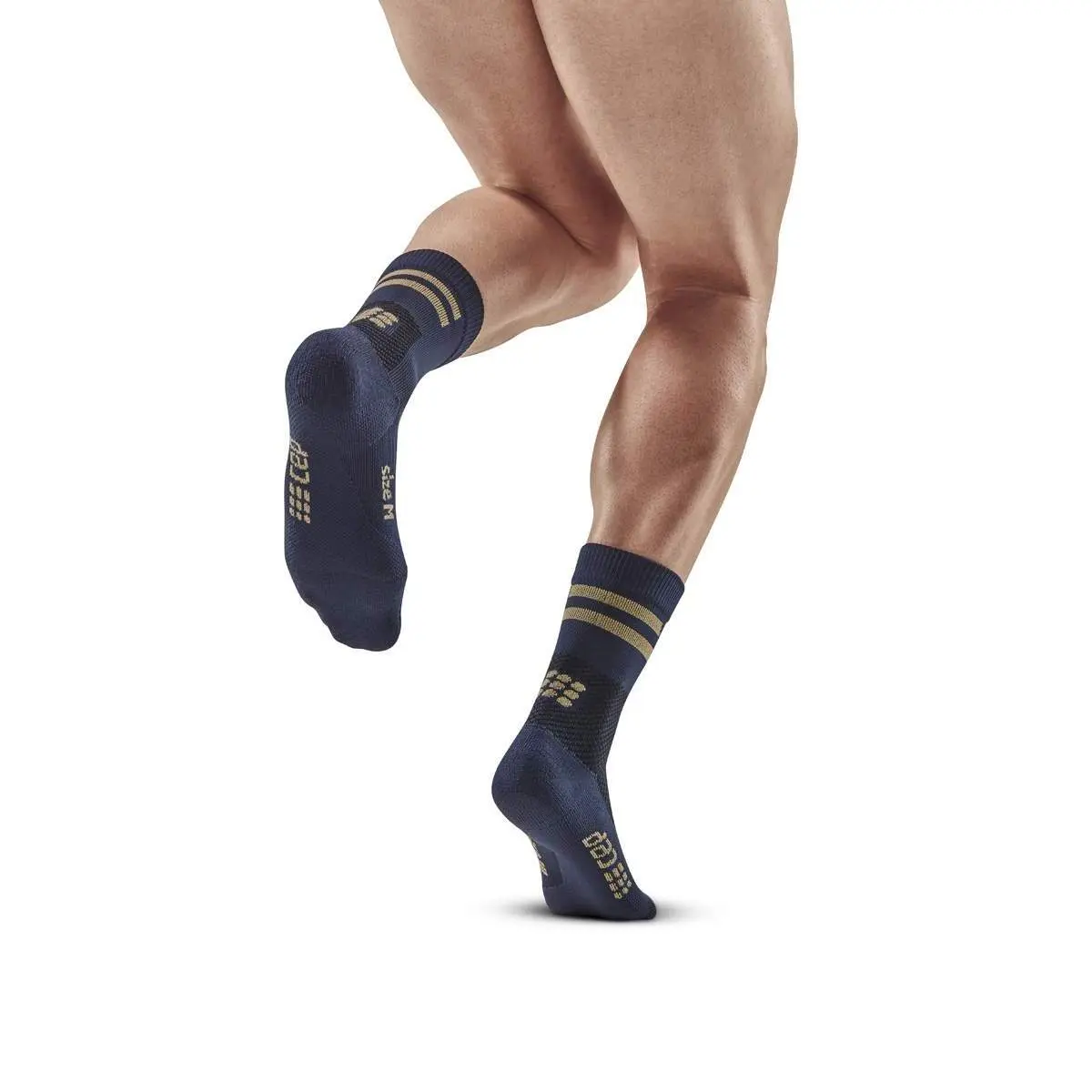 Bild von CEP - Training Compression Socks MID Cut Unisex | Kompressionssocken für Damen und Herren | Atmungsaktive Sportsocken mit Kompression und Polsterung | Funktionssocken | Peacoat | XS