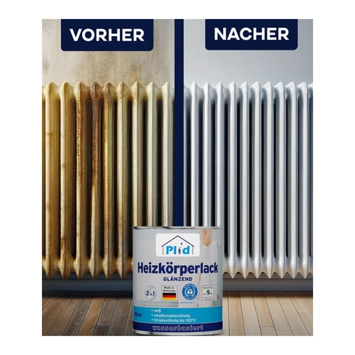 Bild von PLID Heizkörperlack Premium – Schnelltrocknender Thermolack in Weiß