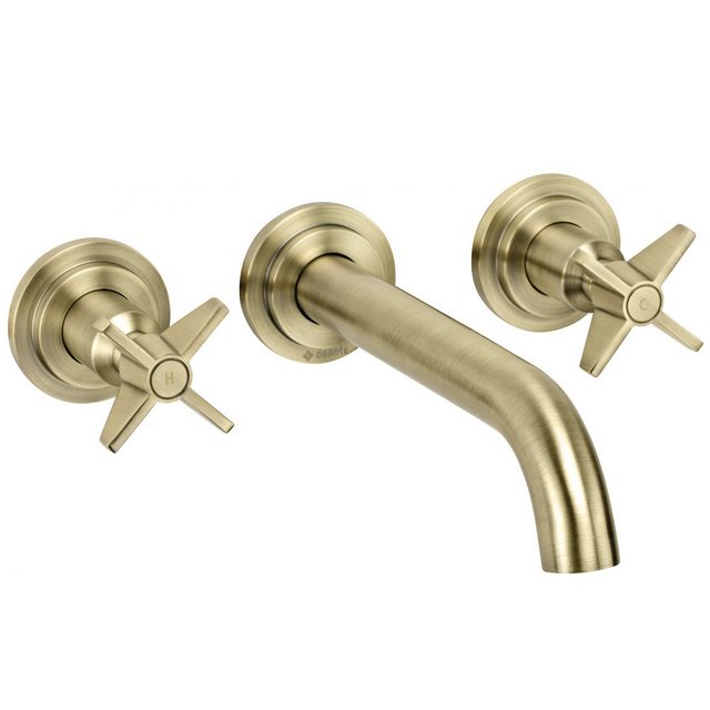 Bild von Lomadox Badarmatur TEMISTO-30 Waschbeckenarmatur Unterputz Messing, B/H/T: 22,9/5,2/19,8 cm